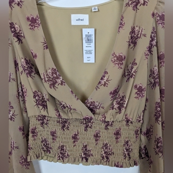 ARITZIA wistful long sleeve ruffled top new w/ tags - Picture 7 of 9